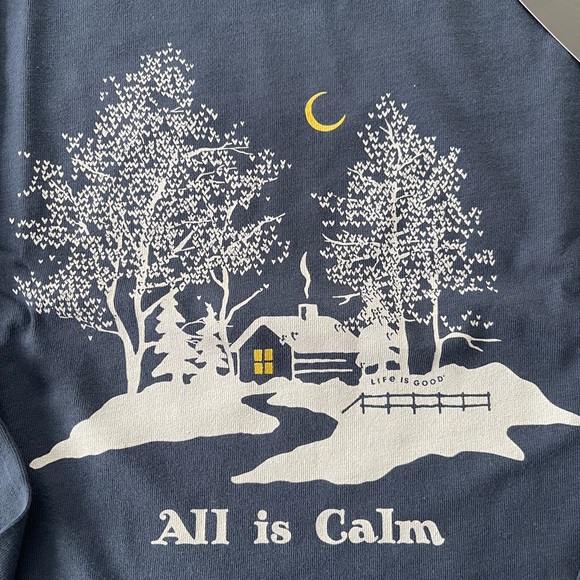 Life Is Good Tops - Life Is Good Blue Women's Tee